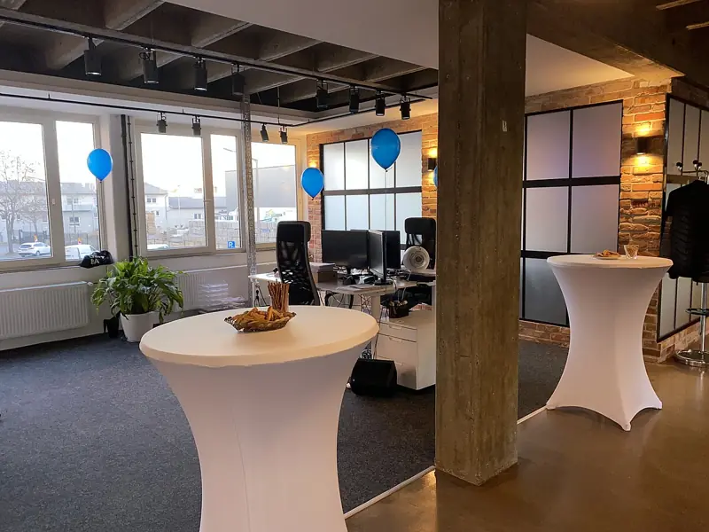 Blick in das Loft-Büro